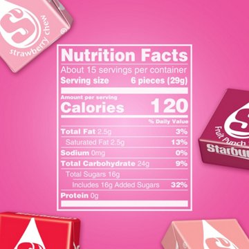 Starburst FaveReds Fruit Chews Candy - Sharing Size, 15.6 oz