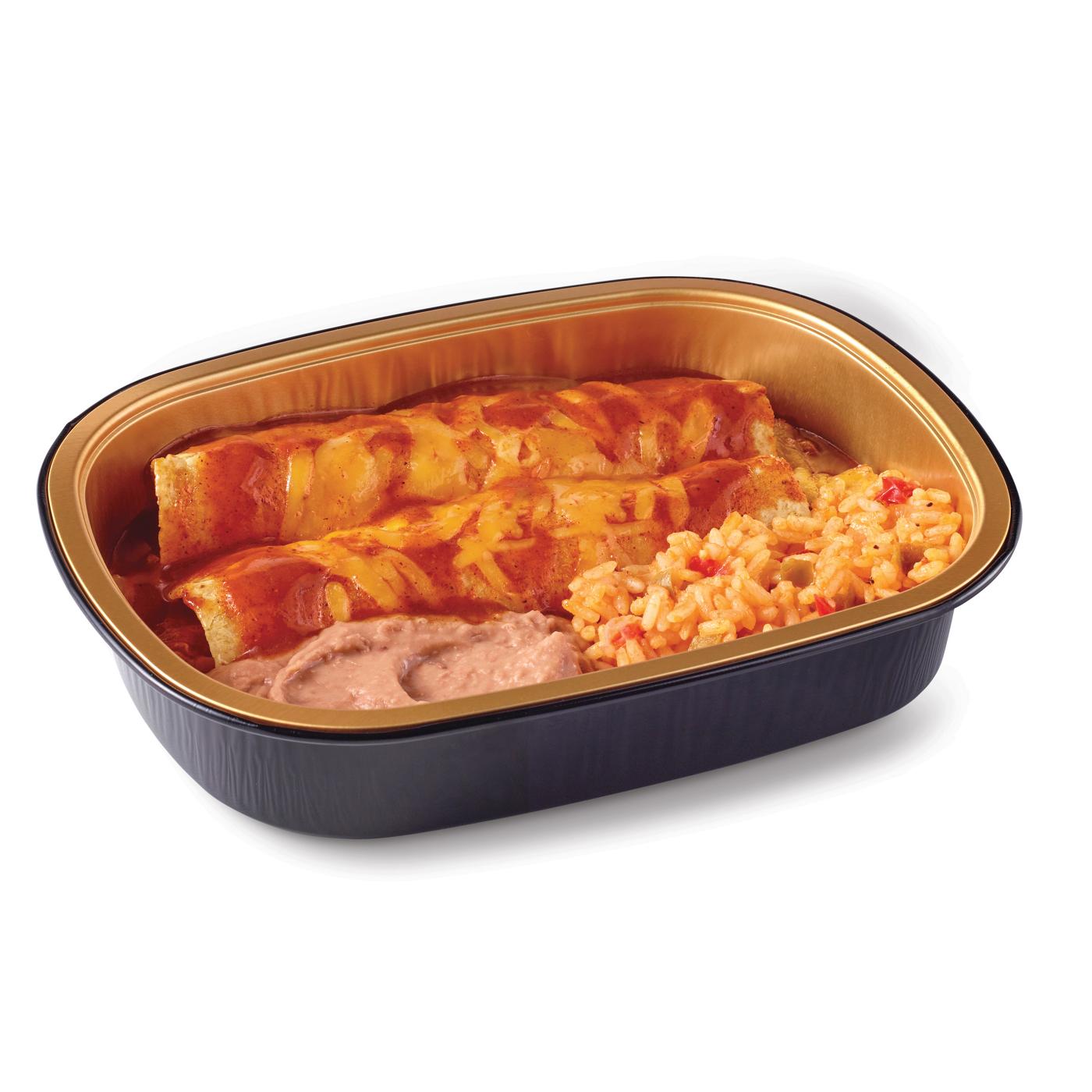 Meal Simple by H-E-B Cheese Enchiladas with Mexican Rice & Refried Beans; image 3 of 4