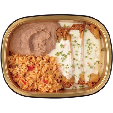 Meal Simple by H-E-B Queso Pork Tamales, Mexican Rice & Refried Beans, Avg. 0.99 lb