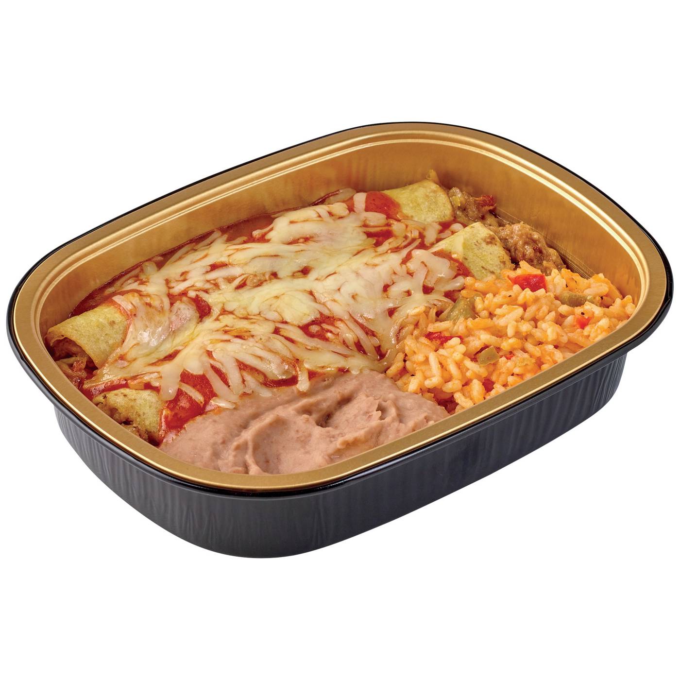 Meal Simple by H-E-B Brisket Enchiladas, Mexican Rice & Refried Beans; image 2 of 3