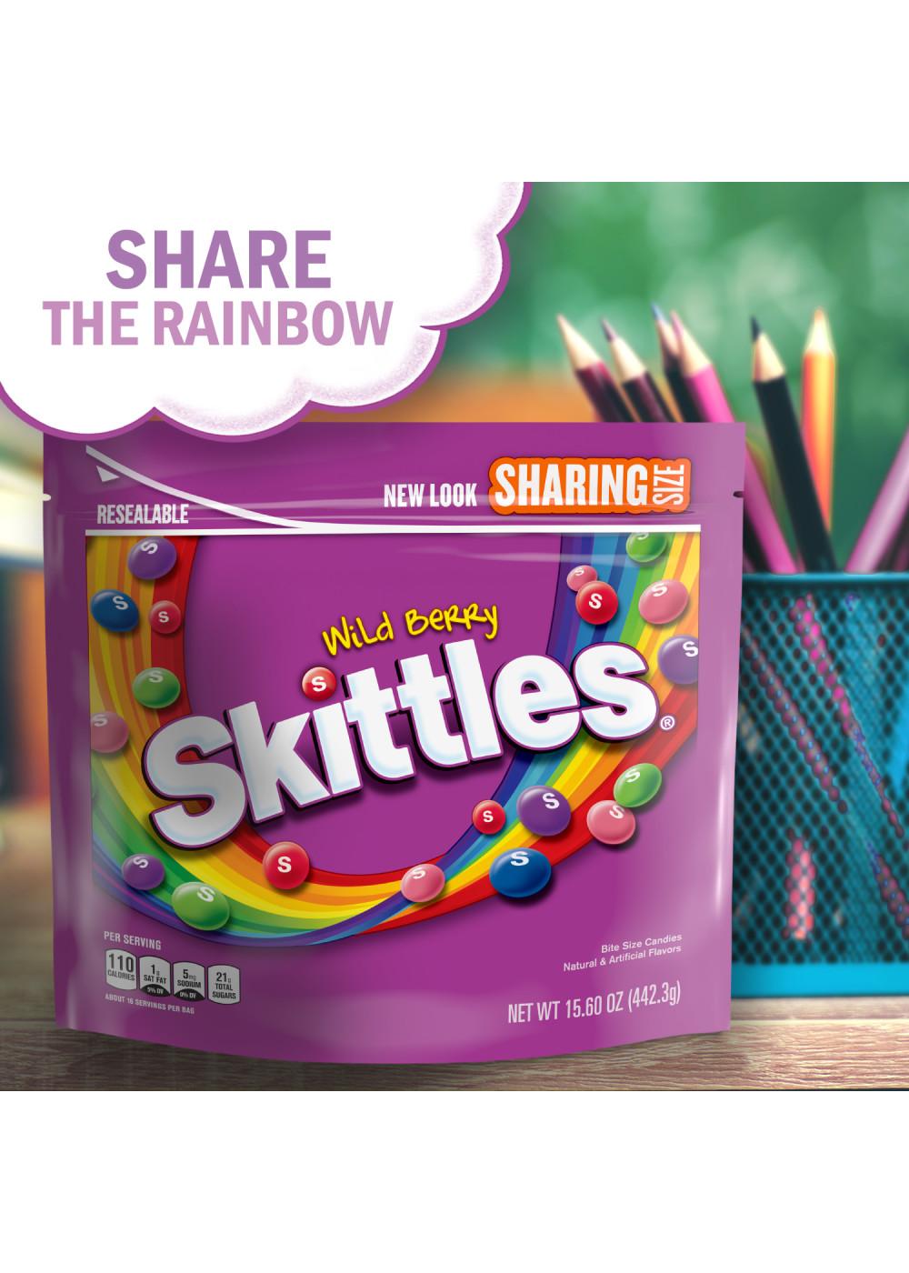 Skittles Wild Berry Chewy Candy, Sharing Size Bag; image 4 of 7