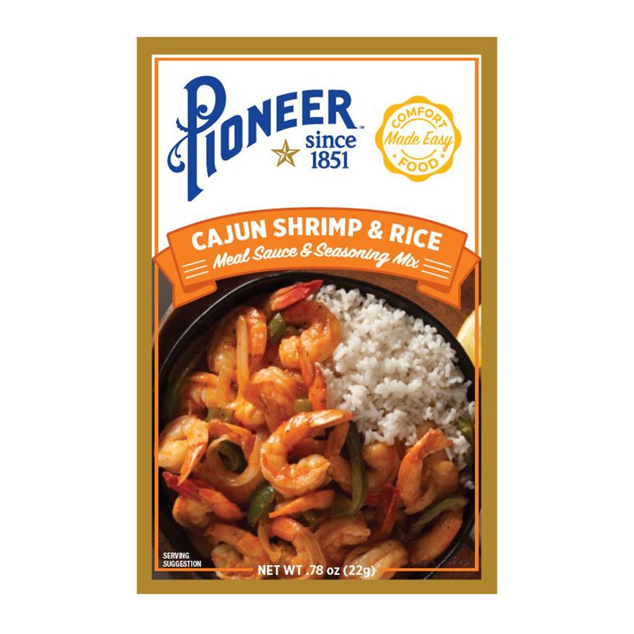 Pioneer Cajun Shrimp & Rice Meal Sauce & Seasoning Mix - Shop Gravy at ...