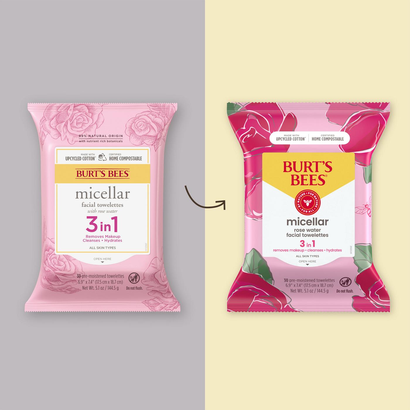 Burt's Bees Micellar Facial Towelettes - Rose Water; image 6 of 13