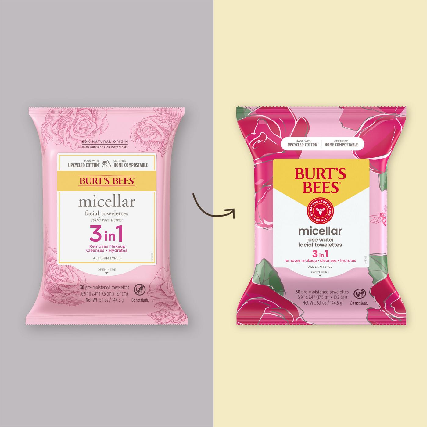 Burt's Bees Micellar Facial Towelettes with Rose Water; image 9 of 13