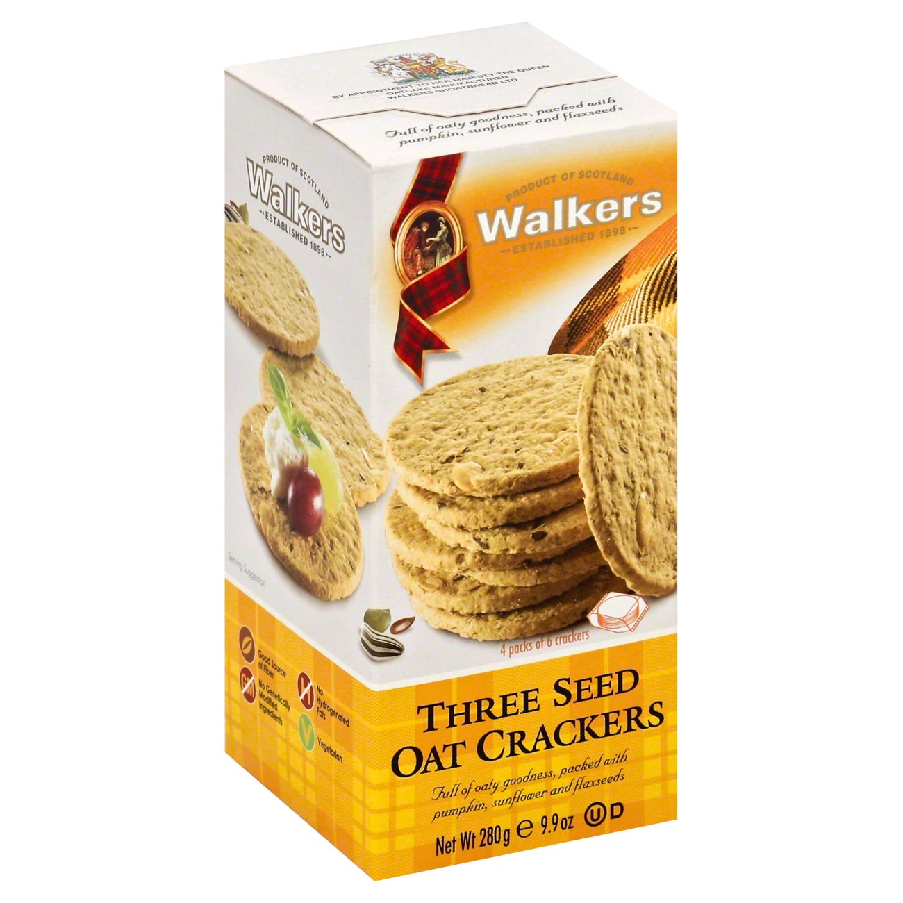 Walkers Three Seed Oat Crackers Shop Crackers & Breadsticks at HEB