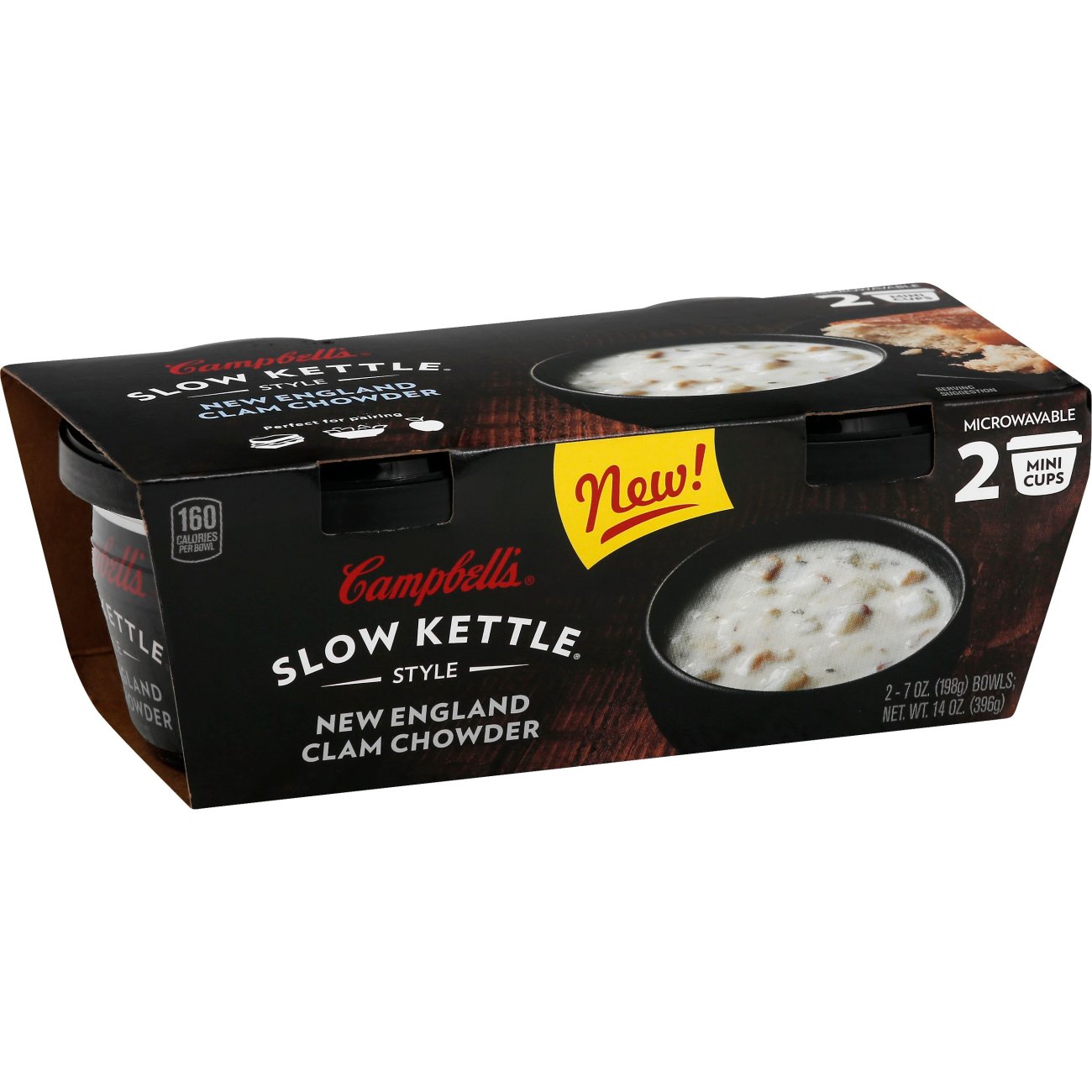 Campbell's Slow Kettle Style New England Clam Chowder Mini Cups Shop