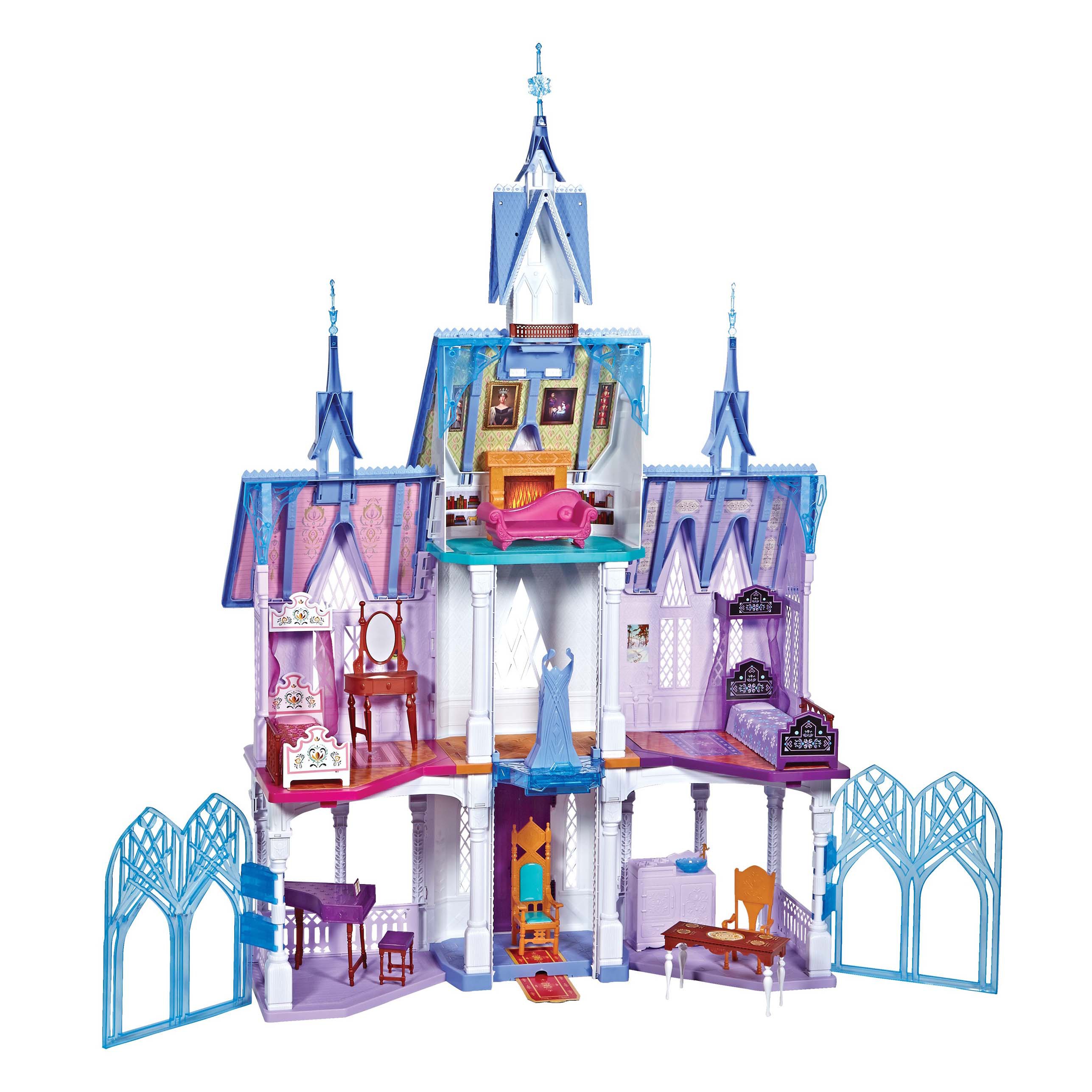 Mattel disney frozen castello di elsa ad arendelle, ambientazioni