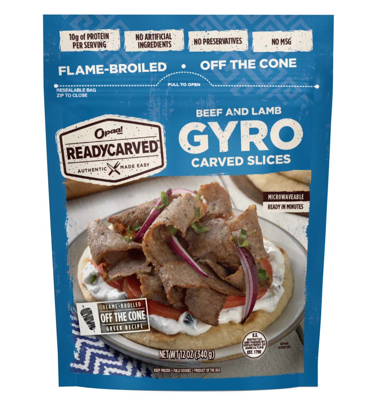 Opaa! Frozen Ready Carved Beef & Lamb Gyros Slices; image 1 of 4