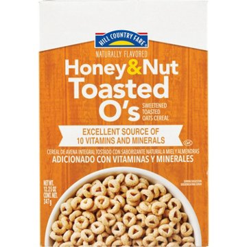 Hill Country Fare Honey & Nut Toasted O's Cereal, 12.25 oz