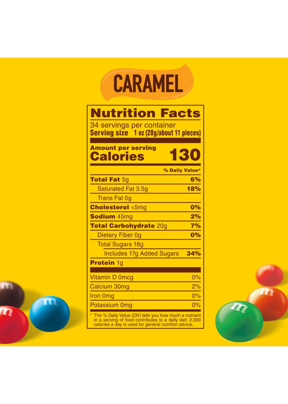 M&M's Caramel Chocolate Candy, Party Size; image 2 of 6