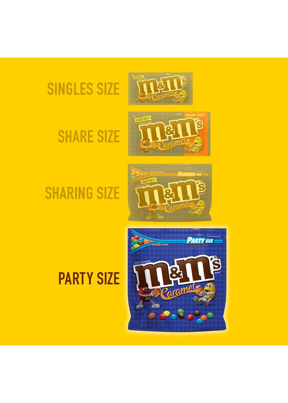 M&M's Caramel Chocolate Candy, Party Size; image 4 of 6