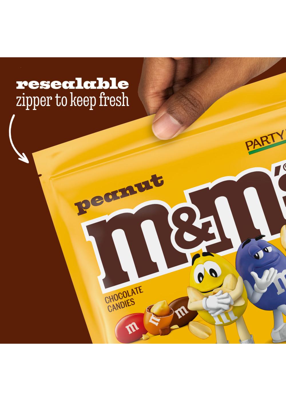 M&M'S Peanut Milk Chocolate Candy - Party Size; image 2 of 8
