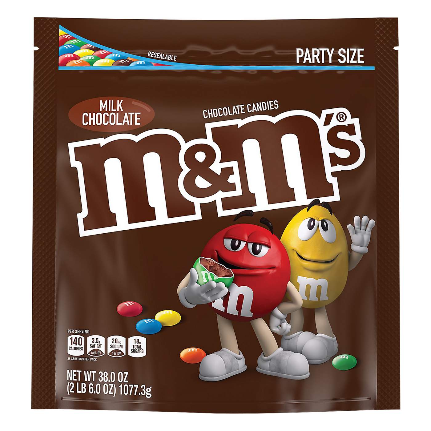 M&M'S Milk Chocolate Candy - Party Size; image 1 of 7