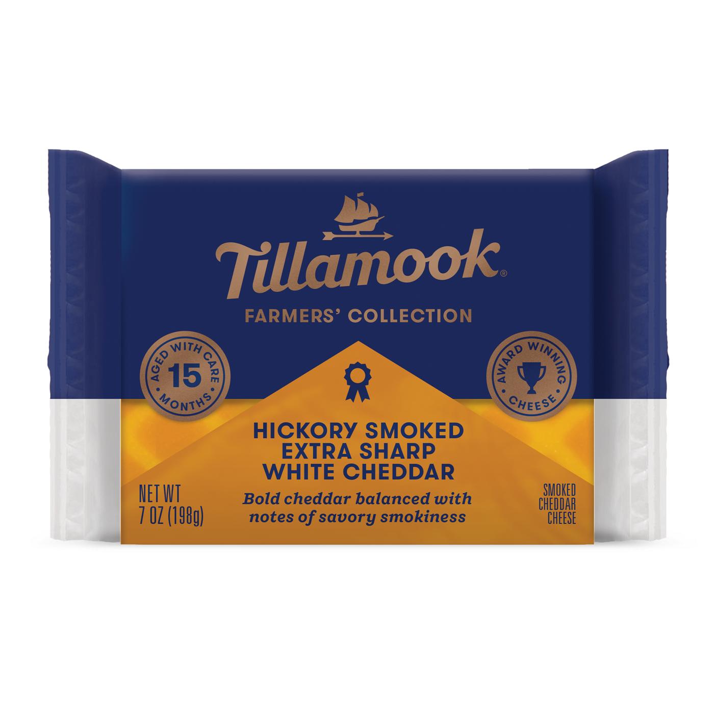 Tillamook Farmers' Collection Hickory Smoked Extra Sharp White Cheddar Cheese; image 1 of 6