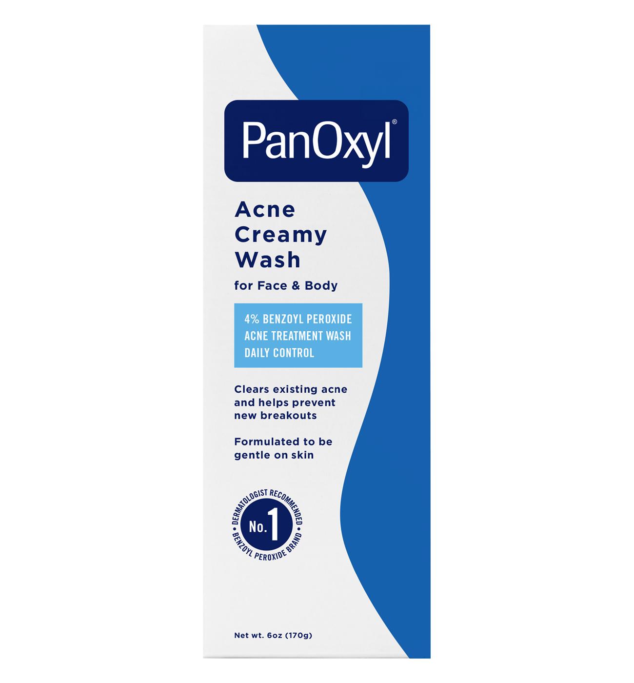 PanOxyl Creamy Acne Wash 4% Benzoyl Peroxide; image 1 of 10