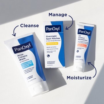 PanOxyl Creamy Acne Wash 4% Benzoyl Peroxide, 6 oz