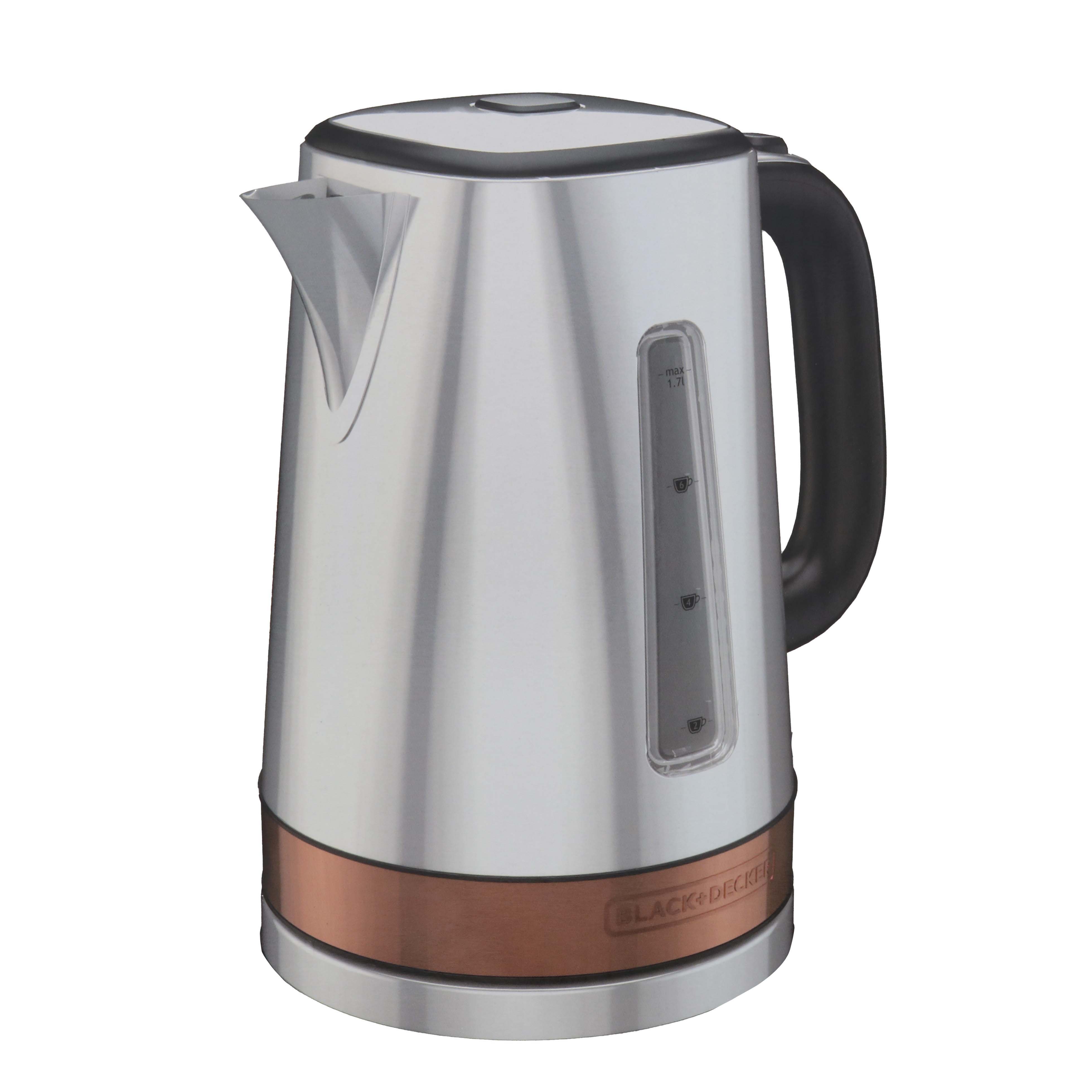 black and decker stainless steel kettle