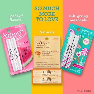 Softlips Lip Protectant SPF 20 - Watermelon, 2 pk