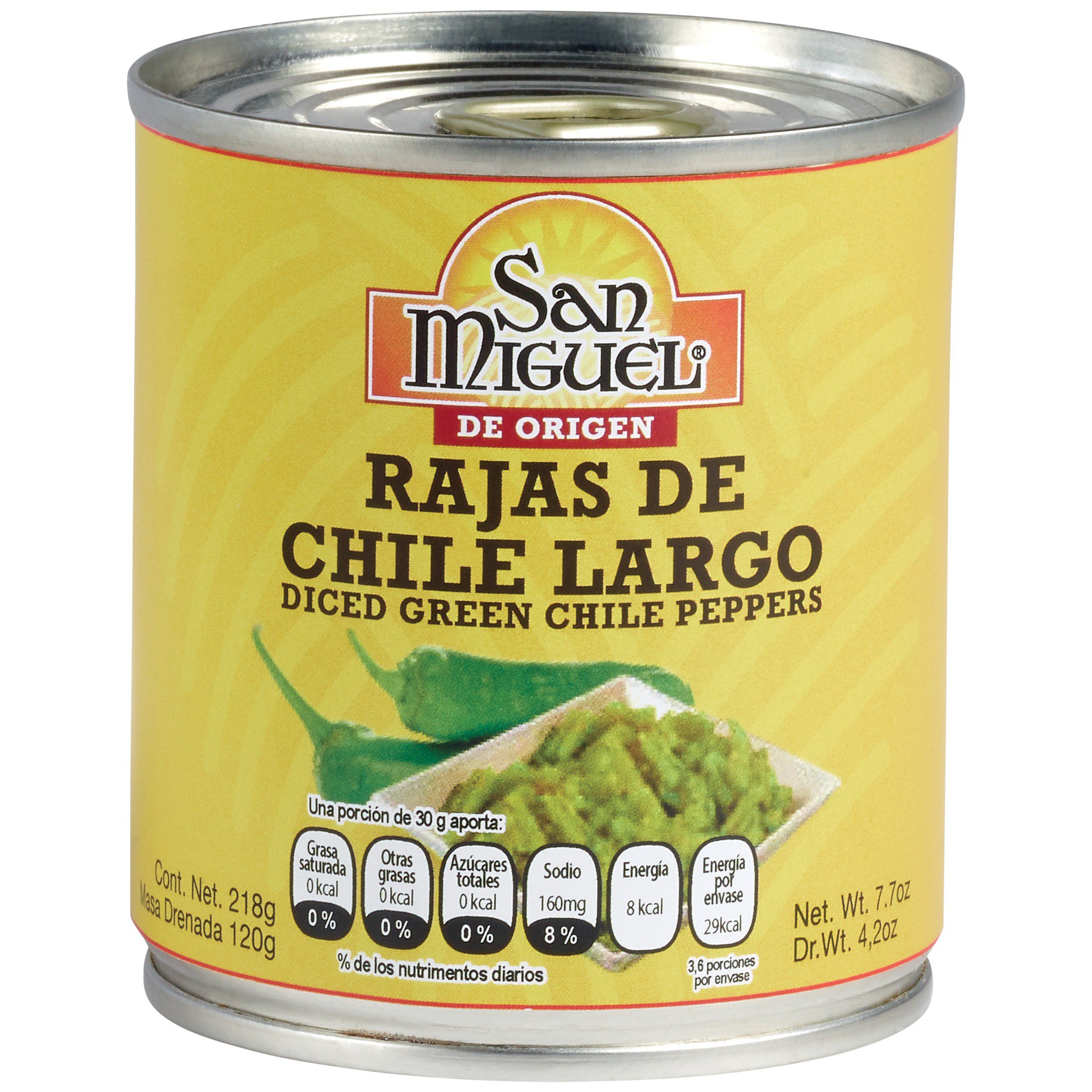 San Miguel Diced Green Chile Peppers Shop Canned & Dried Food at HEB
