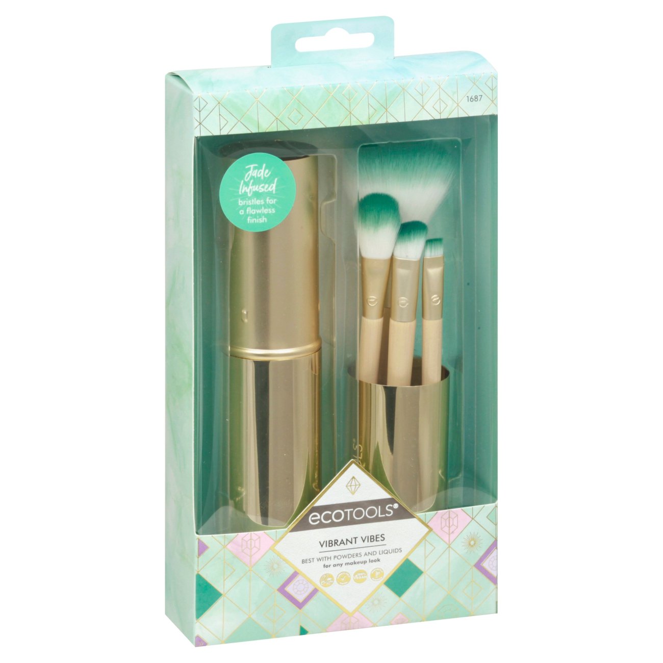 EcoTools Vibrant Vibes Brush Set Shop Makeup Tools & Accessories at HEB