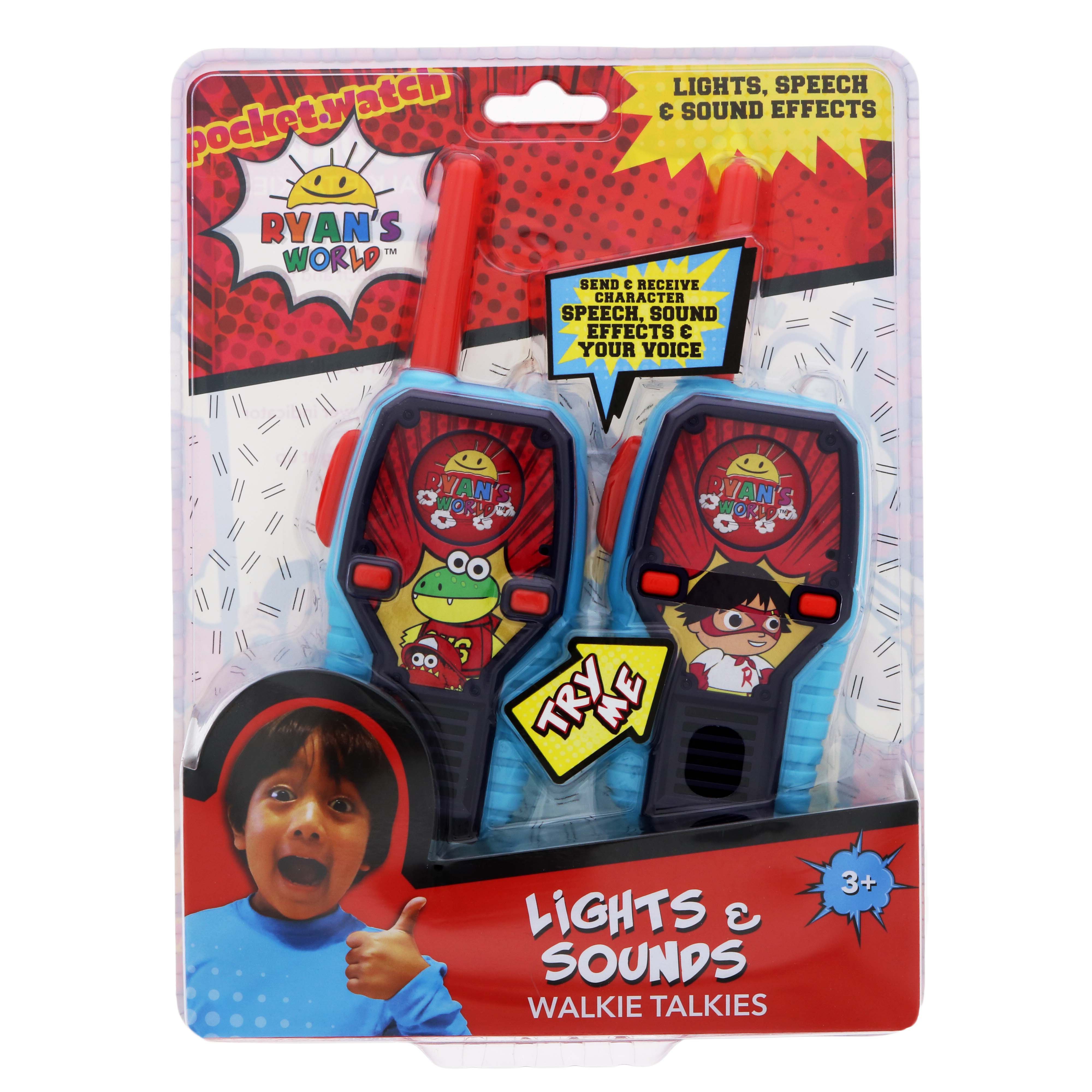 ryan's world lights and sounds walkie talkie