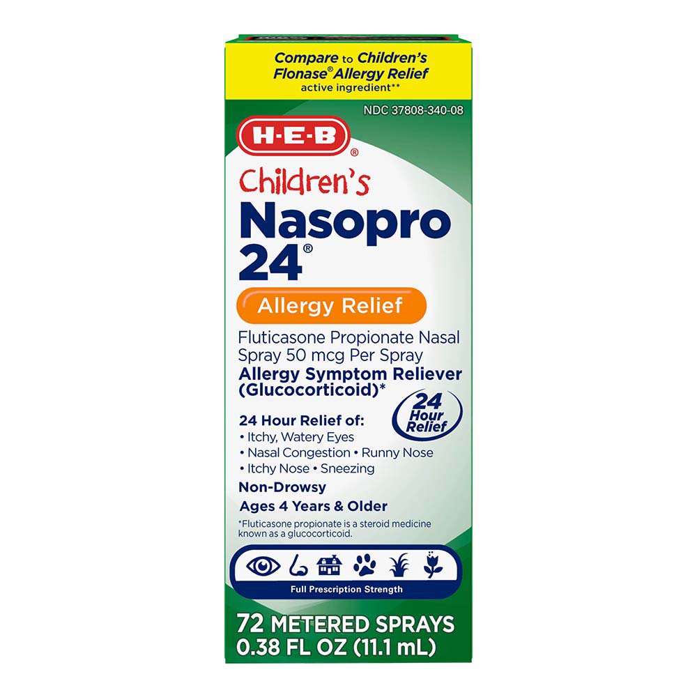 HEB Children's Nasopro 24 Allergy Relief Spray Shop Sinus & Allergy