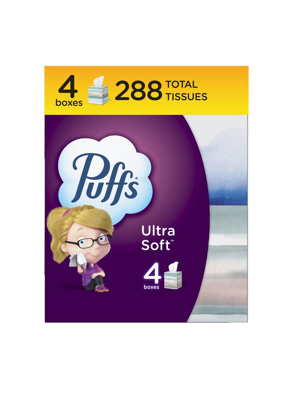 Puffs Ultra Soft Facial Tissues 4 pk; image 2 of 9