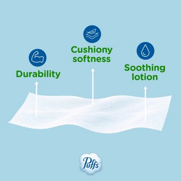Puffs Plus Lotion Facial Tissues 4 pk, 288 ct