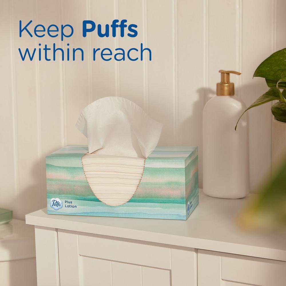 Puffs Plus Lotion Facial Tissues 6 pk - Shop Facial Tissue at H-E-B