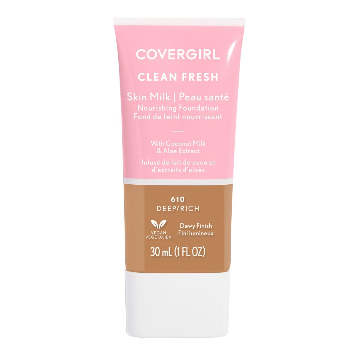 Covergirl Clean Fresh Skin Milk Foundation 610 Rich/Deep; image 1 of 6