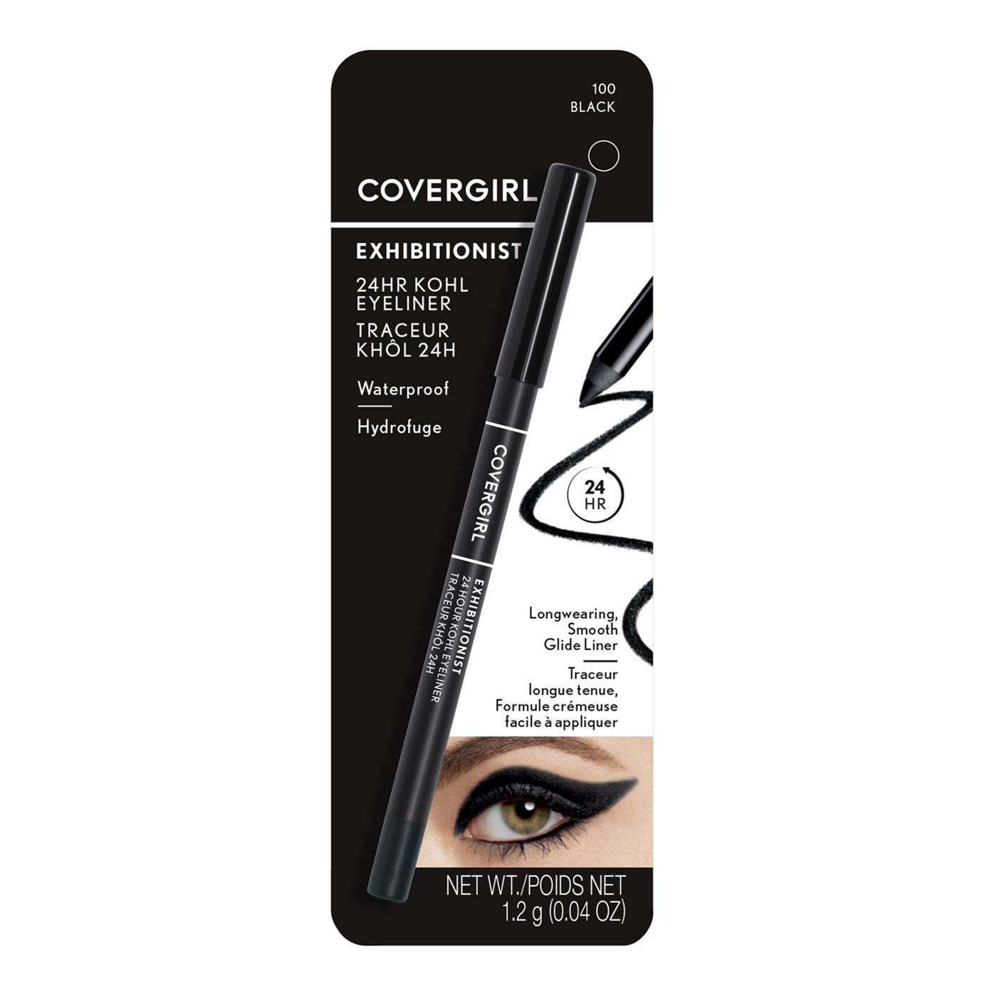 Covergirl Exhibitionist 24HR Khol Eyeliner 100 Black; image 1 of 9