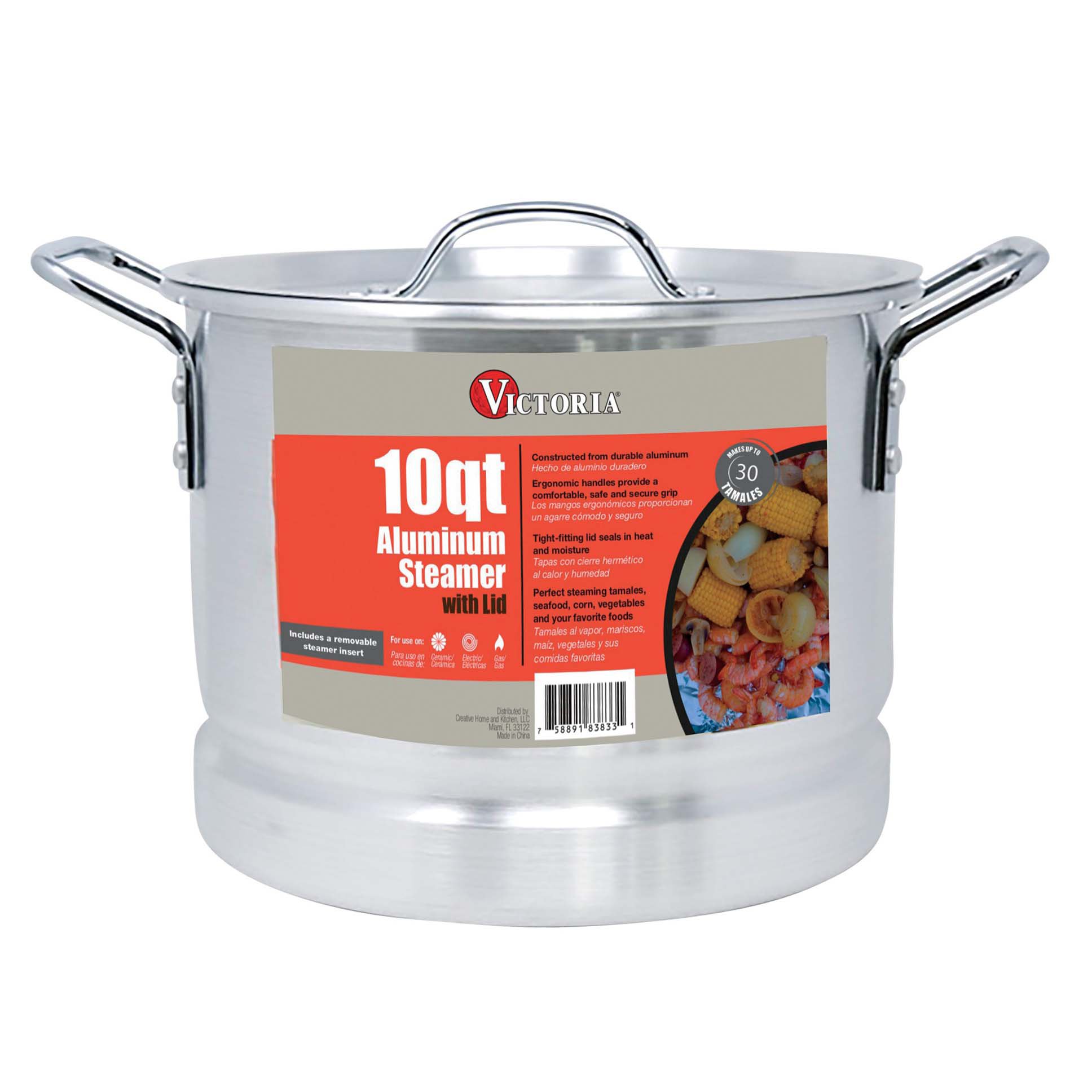 Victoria Aluminum Steamer With Lid Shop Cookware at HEB