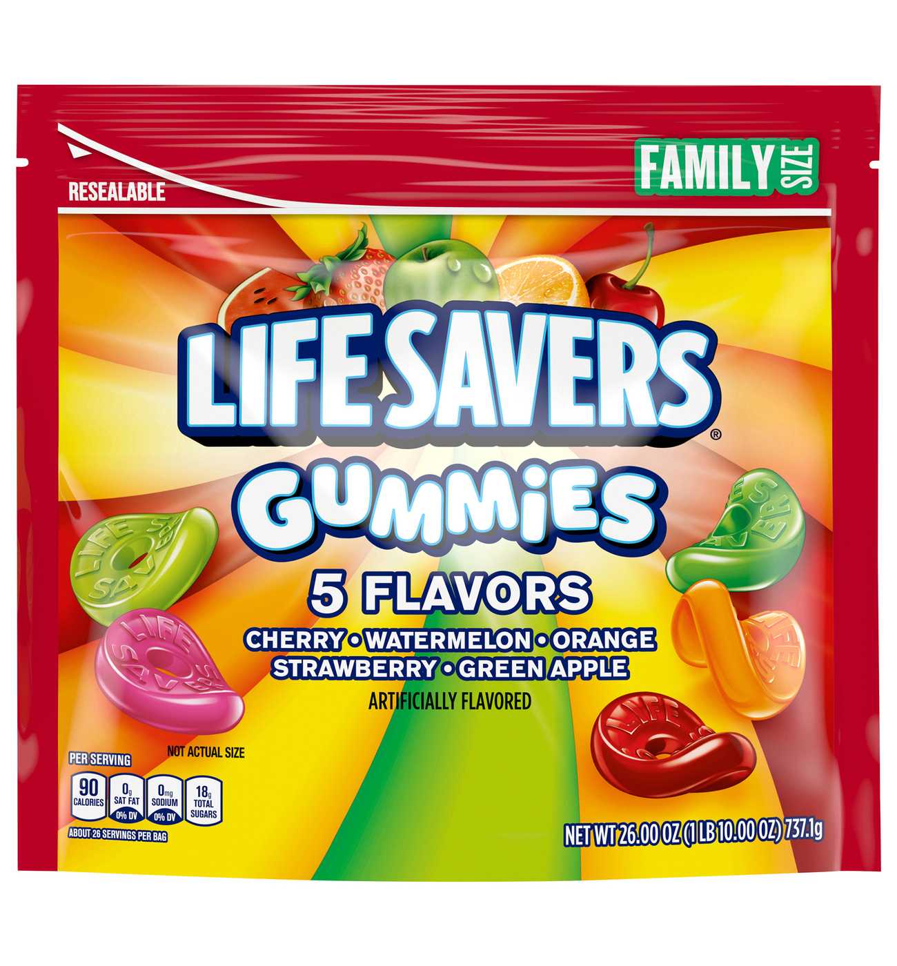 Life Savers Original 5 Flavors Gummies - Family Size; image 1 of 7
