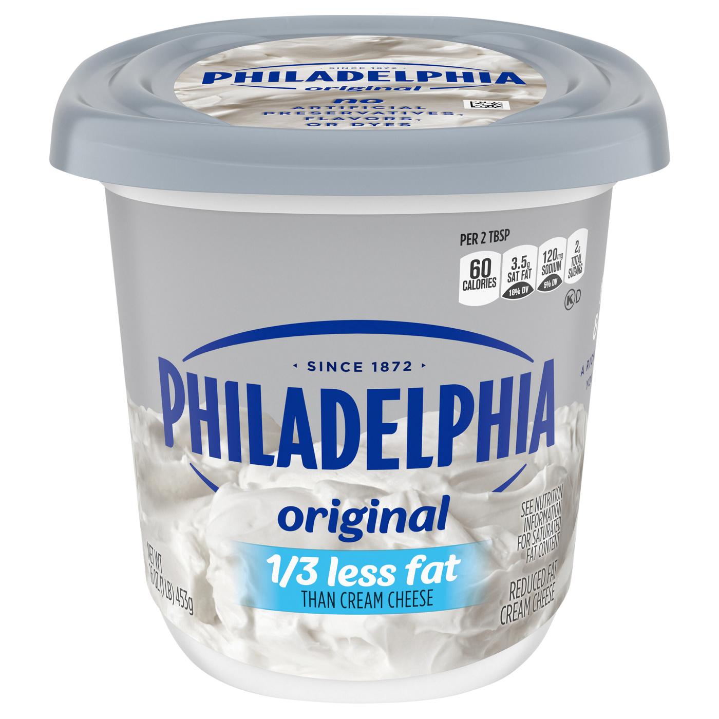 Philadelphia Reduced Fat Cream Cheese; image 1 of 5