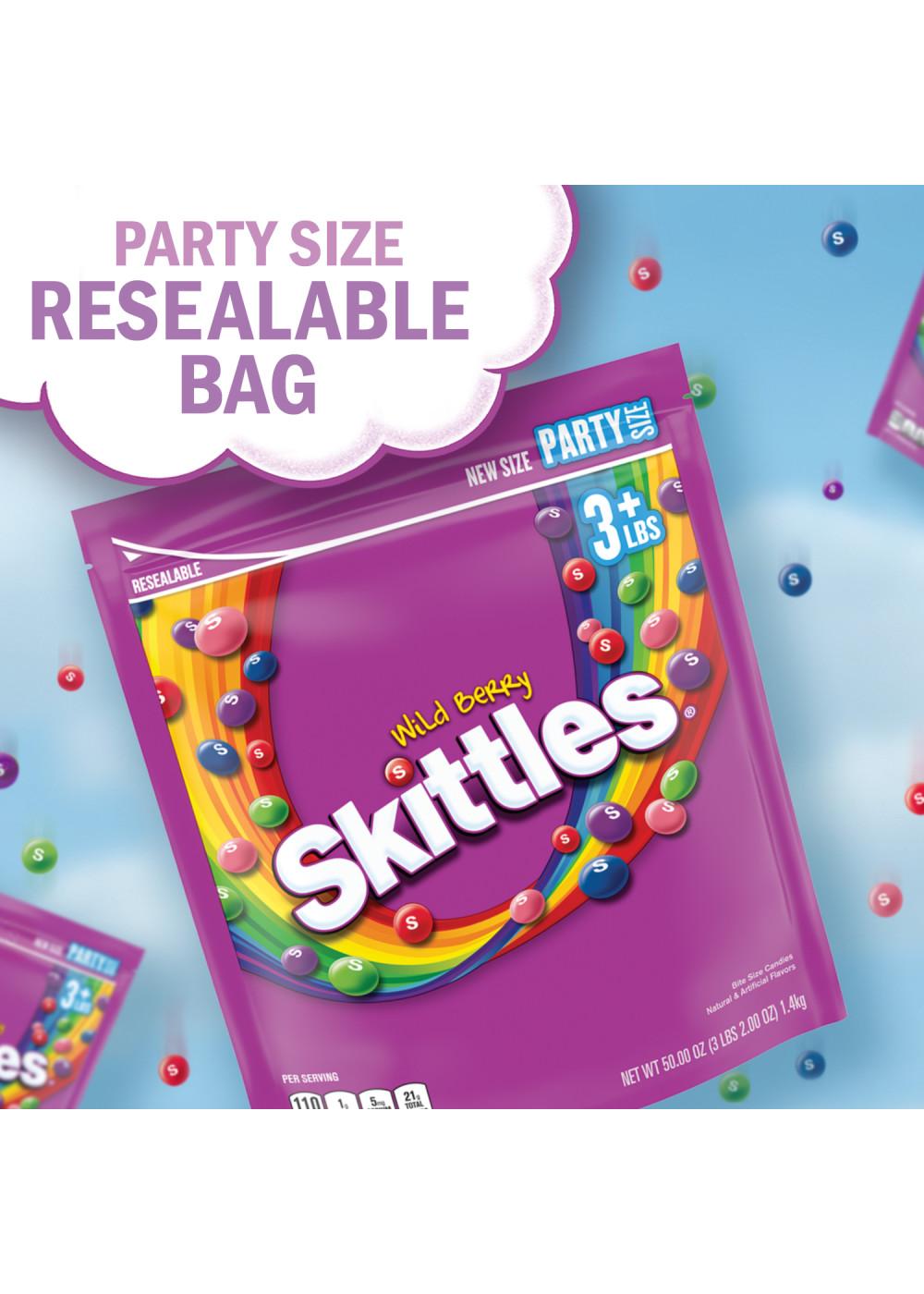 Skittles Wild Berry Chewy Party Size Candy; image 7 of 7