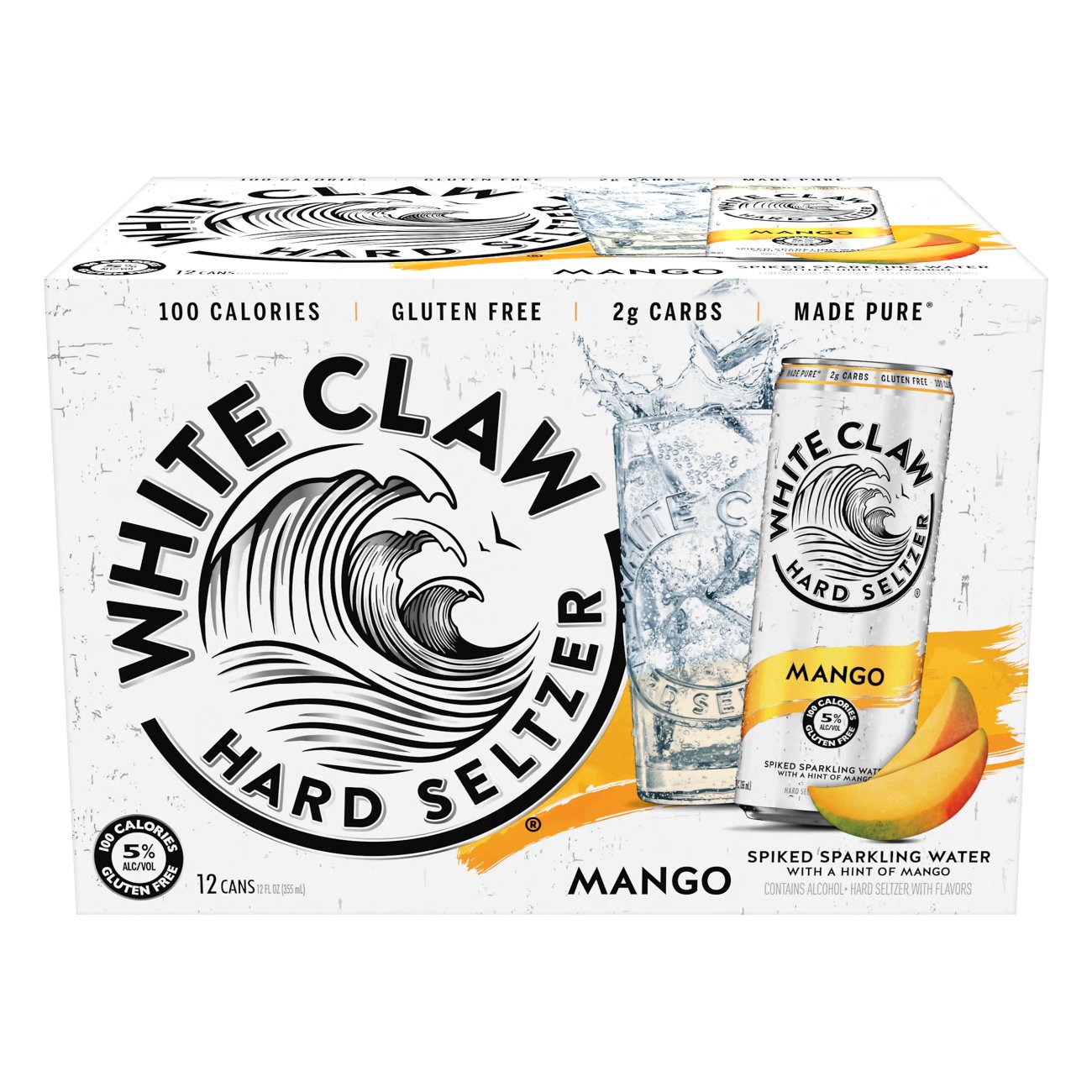 White Claw Mango Hard Seltzer 12 pk Cans Shop Malt beverages