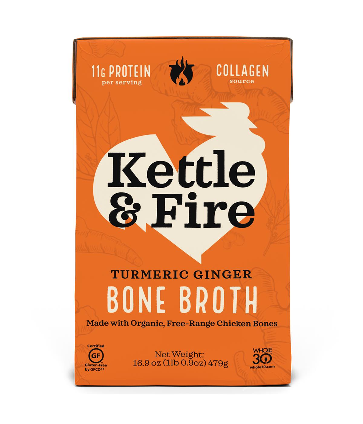 Kettle & Fire Turmeric Ginger Chicken Bone Broth; image 1 of 2