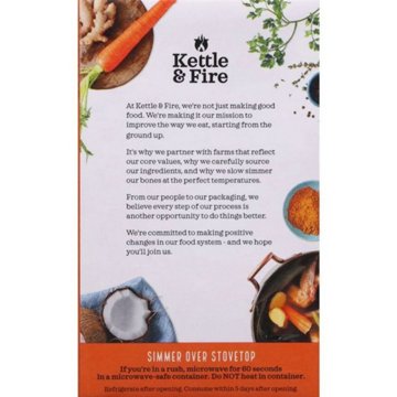 Kettle & Fire Turmeric Ginger Chicken Bone Broth, 16.9 oz