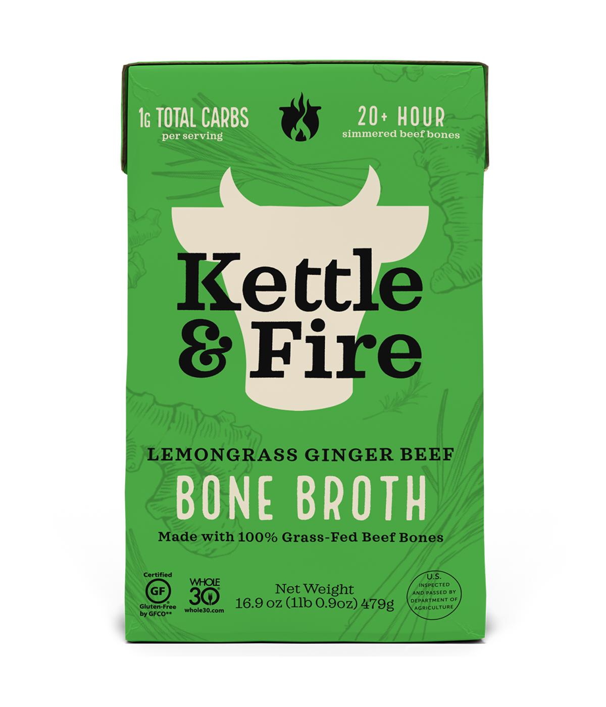 Kettle & Fire Lemongrass Ginger Beef Bone Broth; image 1 of 2