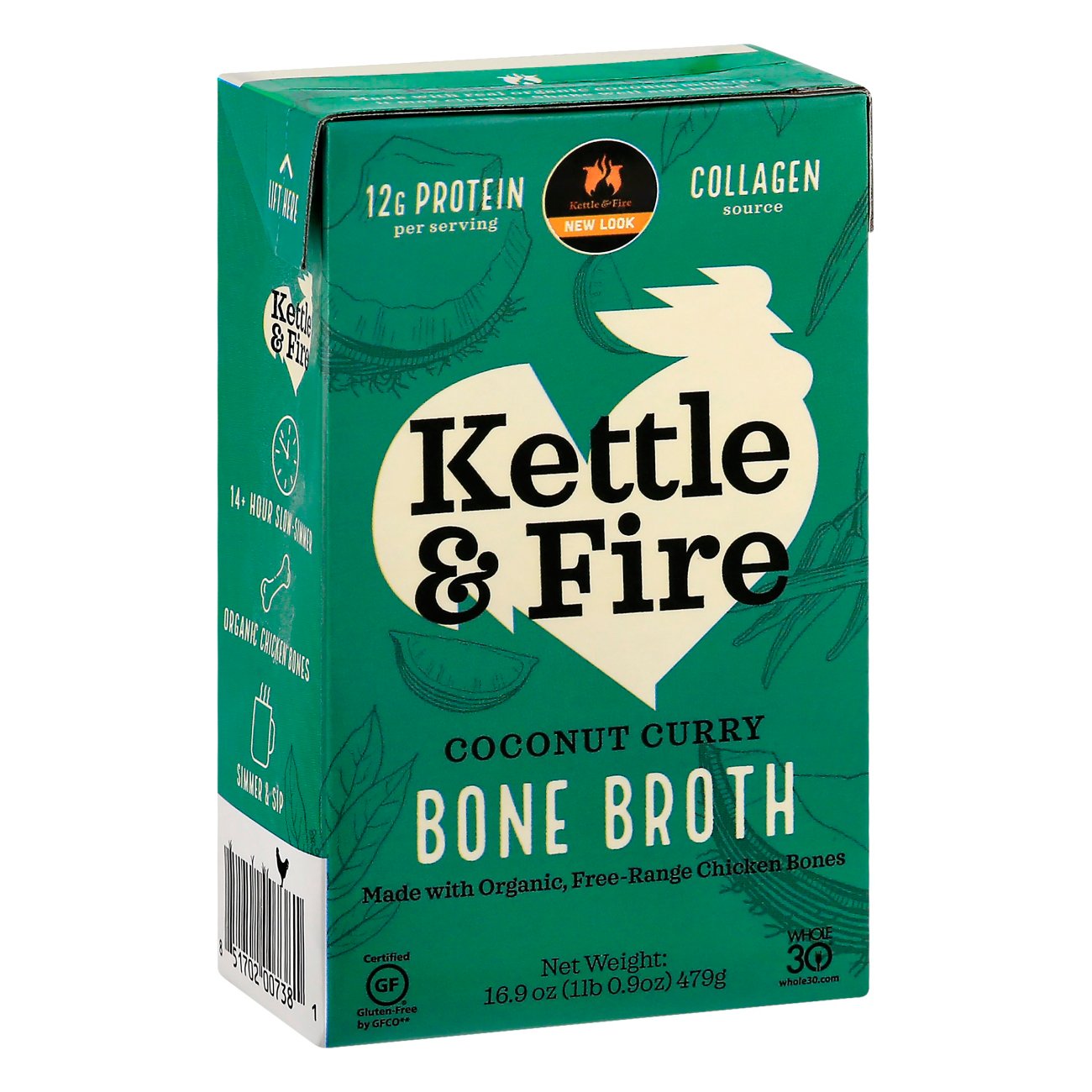 Kettle & Fire Coconut Curry & Lime Chicken Bone Broth Shop Broth