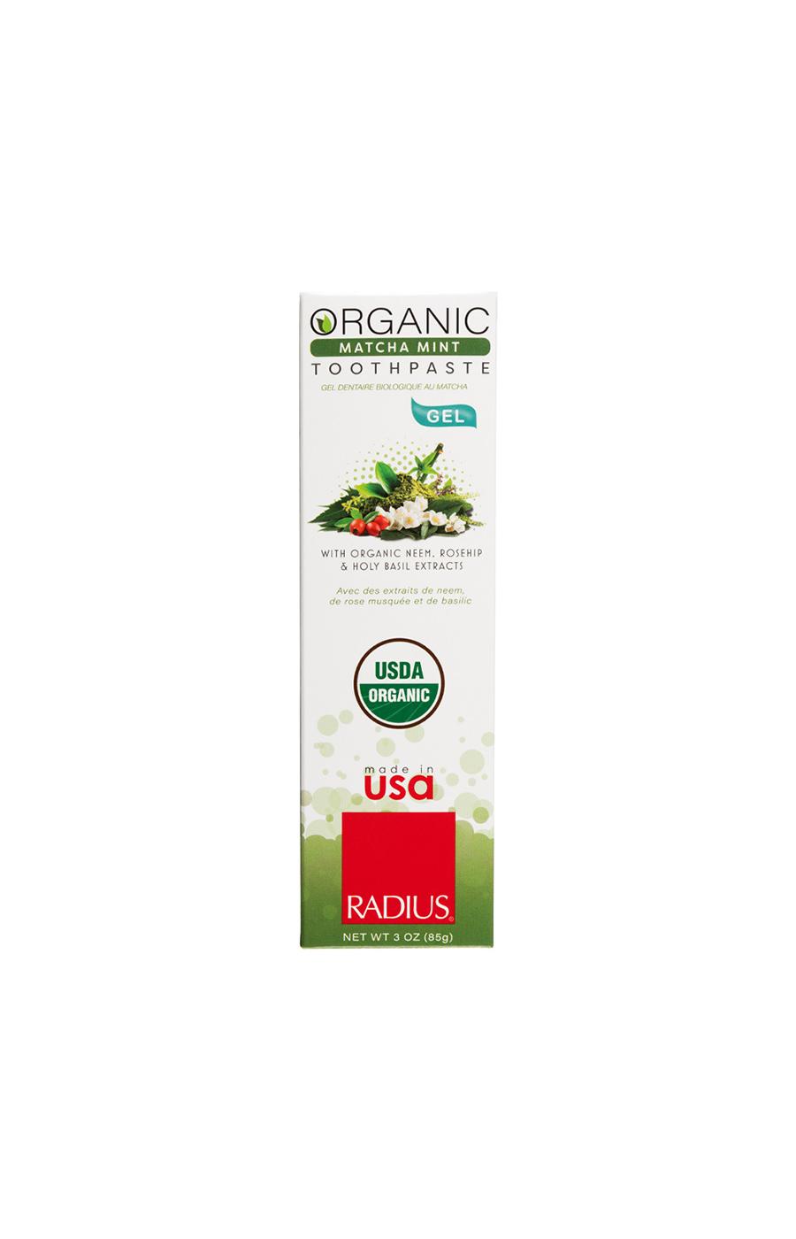 Radius Organic Gel Toothpaste - Matcha Mint; image 1 of 2