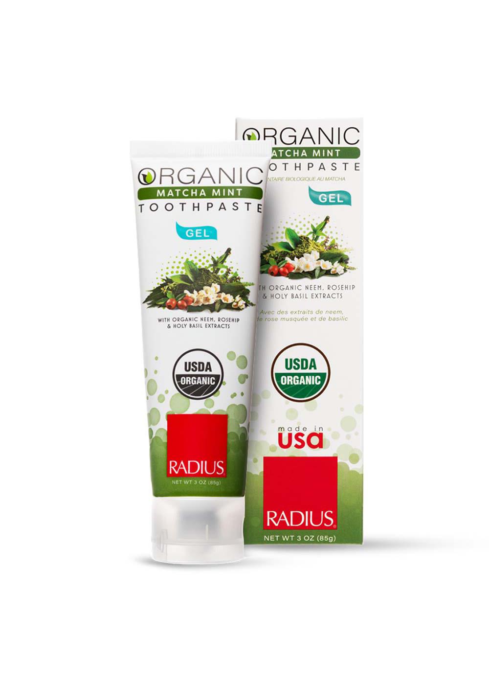 Radius Organic Gel Toothpaste Matcha Mint Shop Toothpaste at HEB