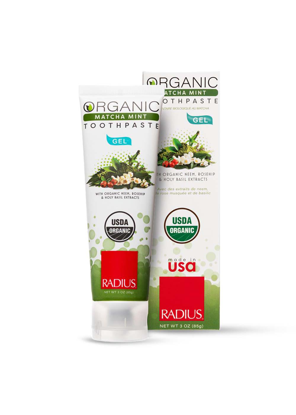 Radius Organic Gel Toothpaste - Matcha Mint; image 2 of 2