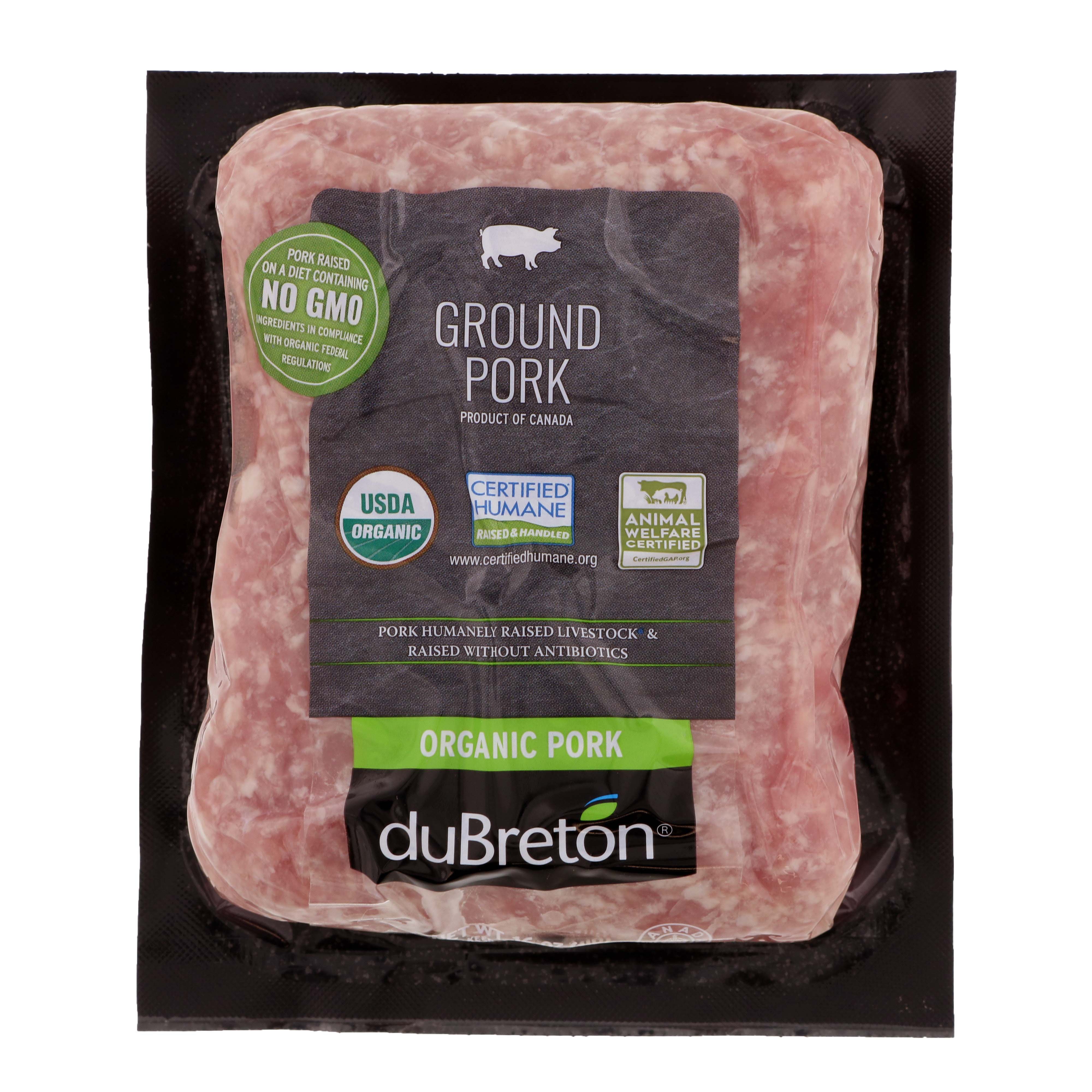 duBreton Organic Ground Pork Shop Pork at HEB