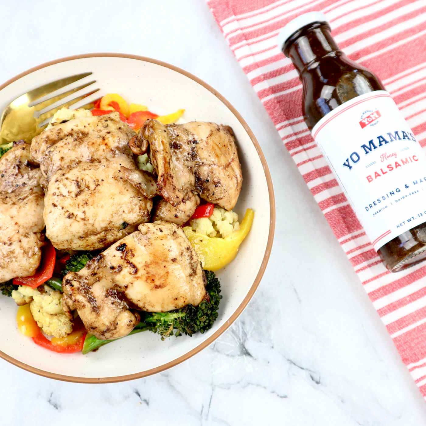 Yo Mama's Honey Balsamic Dressing & Marinade; image 2 of 5