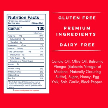 Yo Mama's Honey Balsamic Dressing & Marinade, 13 oz