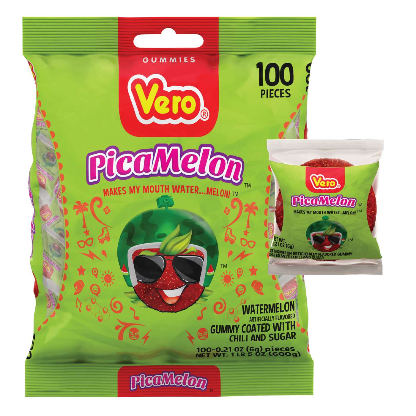 Vero Picamelon Watermelon Chewy Candy; image 1 of 5