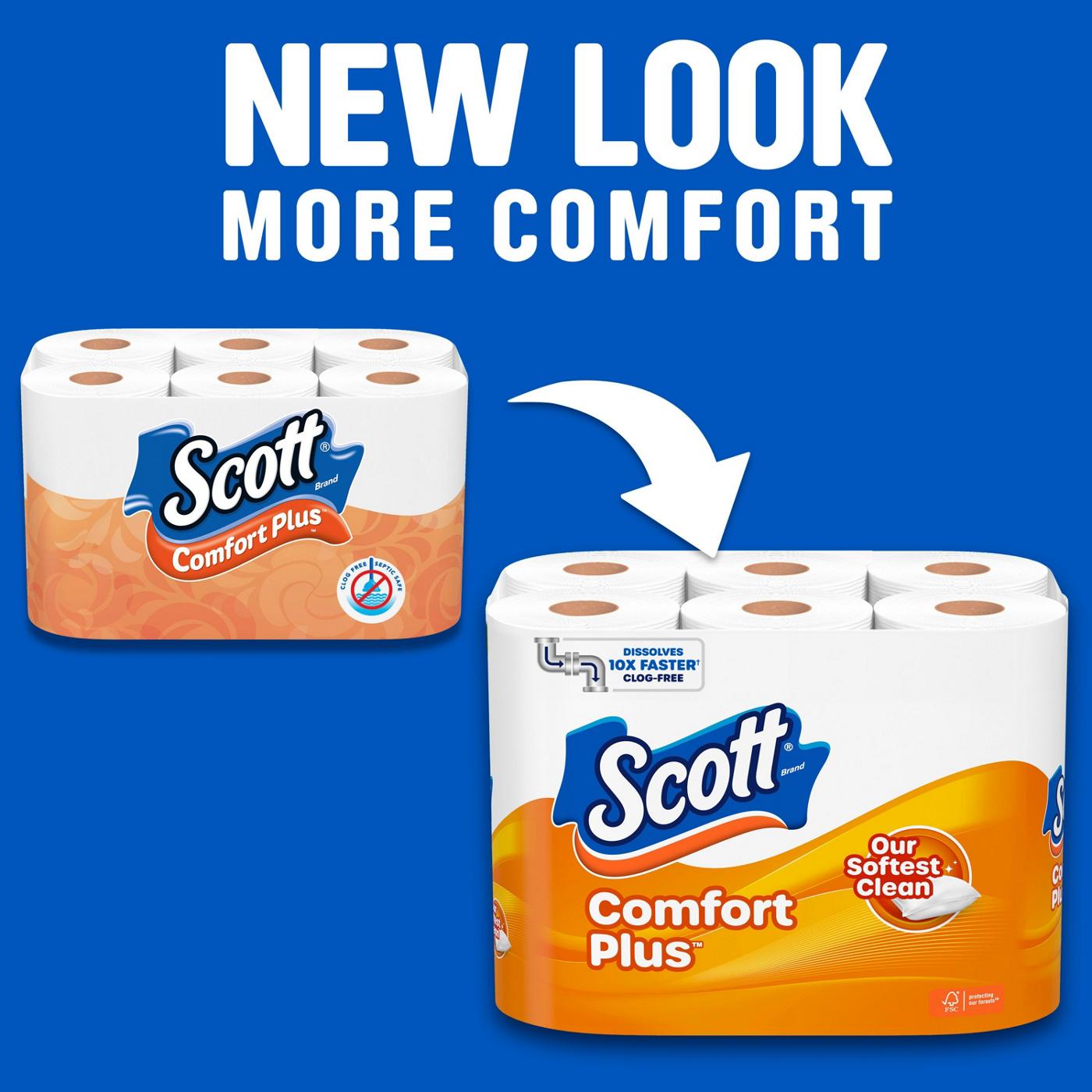 Scott Comfort Plus Toilet Paper; image 2 of 8