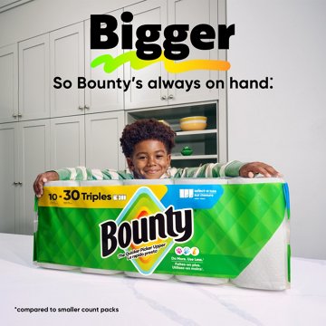 Bounty Select-A-Size White Paper Towels, 2 Triple Rolls