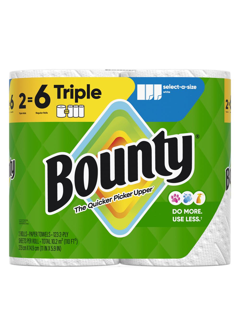 Bounty Select-A-Size White Paper Towels; image 1 of 7